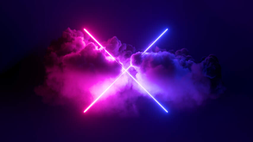 Sample: Mystical Cloud and Cross Sign Glowing